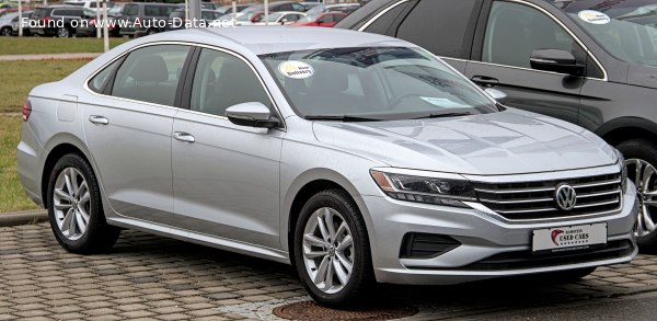 المواصفات والتفاصيل التقنية الكاملة 2020 Volkswagen Passat (North America, A34) 2.0 TSI (174 Hp) Tiptronic