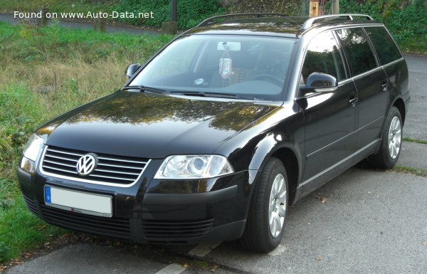 Full specifications and technical details 2000 Volkswagen Passat Variant (B5.5) 1.8 Turbo 20V (150 Hp) Tiptronic