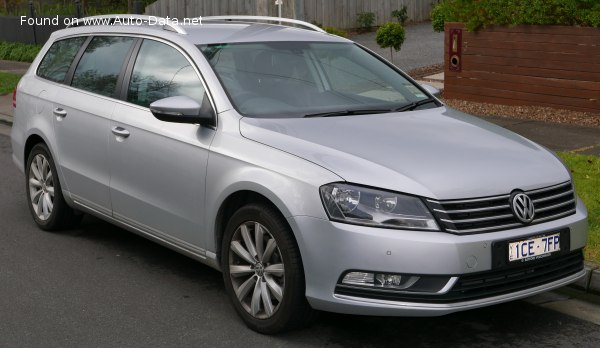 Full specifications and technical details 2010 Volkswagen Passat Variant (B7) 1.4 TSI (150 Hp) EcoFuel