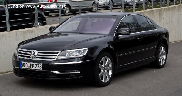 Full specifications and technical details 2010 Volkswagen Phaeton (facelift 2010) 4.2 V8 (335 Hp) 4MOTION