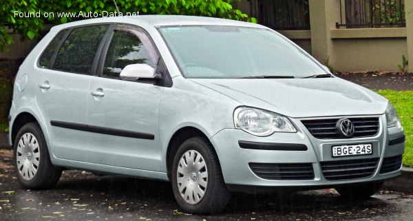 Full specifications and technical details 2005 Volkswagen Polo IV (9N, facelift 2005) 1.9 TDI (100 Hp) 5-d