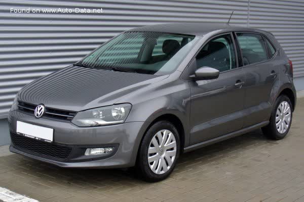 المواصفات والتفاصيل التقنية الكاملة 2009 Volkswagen Polo V (5-door) 1.2 (70 Hp)