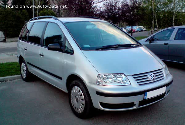 Full specifications and technical details 2002 Volkswagen Sharan I (facelift 2000) 1.9 TDI (130 Hp)