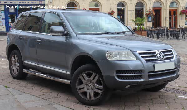 Full specifications and technical details 2002 Volkswagen Touareg I (7L) 2.5 TDI (174 Hp) 4MOTION