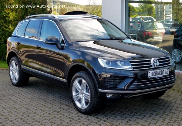 Full specifications and technical details 2014 Volkswagen Touareg II (7P, facelift 2014) 3.0 V6 TSI (380 Hp) Hybrid 4MOTION Automatic