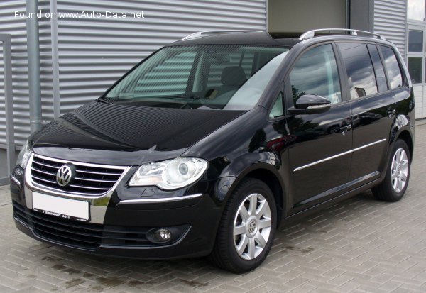 Full specifications and technical details 2008 Volkswagen Touran I (facelift 2006) 1.9 TDI (105 Hp) DSG