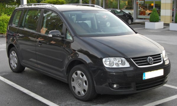 Full specifications and technical details 2003 Volkswagen Touran I 1.6 i (102 Hp)