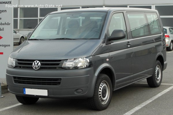 Full specifications and technical details 2011 Volkswagen Transporter (T5, facelift 2009) Kombi 2.0 TSI (204 Hp) 4MOTION DSG L1H1