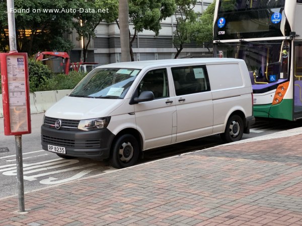 Full specifications and technical details 2016 Volkswagen Transporter (T6) Kombi Doka Plus 2.0 TDI (114 Hp) L1H1