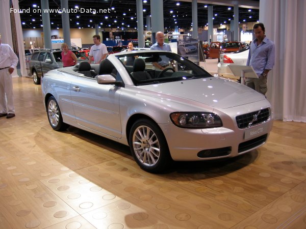 المواصفات والتفاصيل التقنية الكاملة 2007 Volvo C70 Coupe Cabrio II 2.0 D (136 Hp) Geartronic