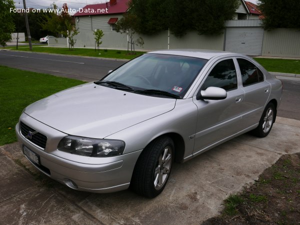 Full specifications and technical details 2003 Volvo S60 2.0 T (180 Hp) Automatic