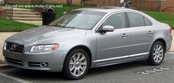 Full specifications and technical details 2009 Volvo S80 II (facelift 2009) 2.4 D5 (205 Hp)