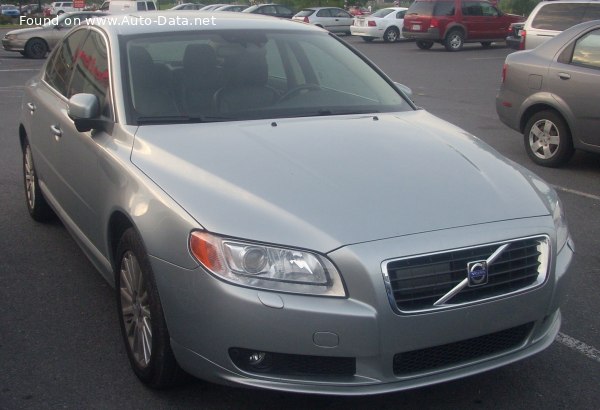 Full specifications and technical details 2008 Volvo S80 II 2.5 FT (200 Hp) Ethanol