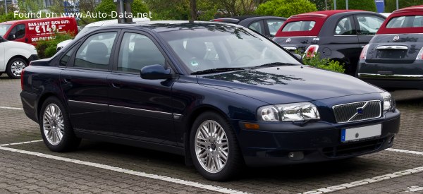 المواصفات والتفاصيل التقنية الكاملة 2000 Volvo S80 2.0T (180 Hp)