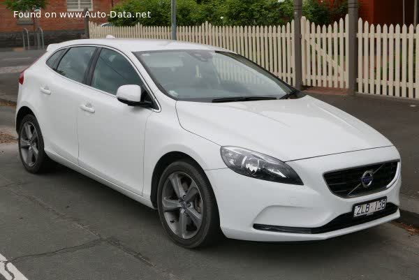 Spécifications complètes et détails techniques 2013 Volvo V40 (2012) 1.6 T2 (120 Hp)
