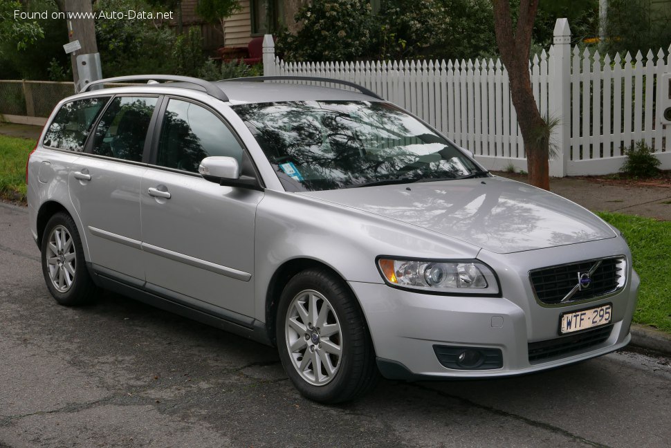 Full specifications and technical details 2009 Volvo V50 (facelift 2007) 2.0 F (145 Hp)