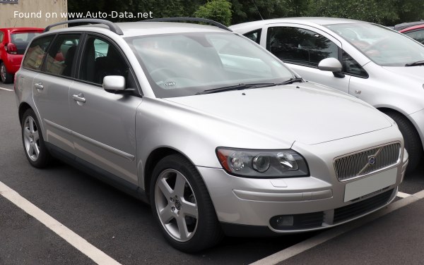 Full specifications and technical details 2004 Volvo V50 2.5 T5 20V (220 Hp)