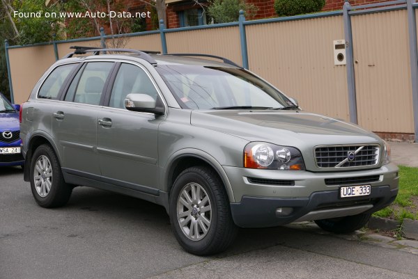 Full specifications and technical details 2007 Volvo XC90 (facelift 2007) 2.4 D5 (185 Hp) Automatic