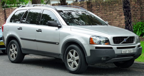 Full specifications and technical details 2002 Volvo XC90 2.4 TDi (163 Hp) Automatic