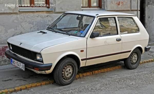 المواصفات والتفاصيل التقنية الكاملة 1990 Zastava Yugo Koral 1.1 (60 Hp)