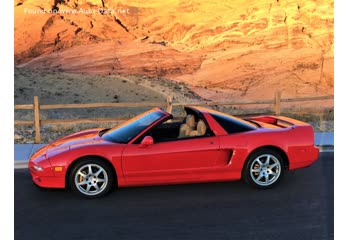 Full specifications and technical details 1995 Acura NSX-T 3.0 i V6 24V (274 Hp)