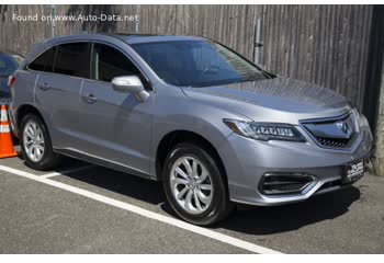 Full specifications and technical details 2016 Acura RDX II (facelift 2016) 3.5 V6 (279 Hp) Automatic