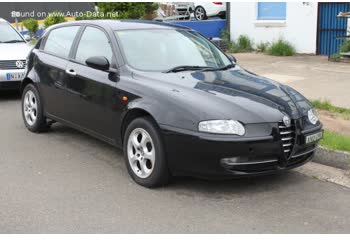 المواصفات والتفاصيل التقنية الكاملة 2001 Alfa Romeo 147 5-doors 1.9 JTD (115 Hp)