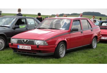 Full specifications and technical details 1985 Alfa Romeo 75 (162 B) 1.6 (110 Hp) CAT