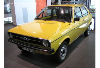 Full specifications and technical details 1974 Audi 50 (Typ 86) 1.1 LS (50 Hp)