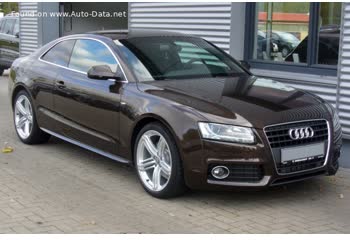 Full specifications and technical details 2008 Audi A5 Coupe (8T3) 2.0 TFSI (180 Hp)