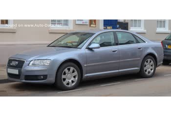 المواصفات والتفاصيل التقنية الكاملة 2005 Audi A8 (D3, 4E, facelift 2005) 6.0 i W12 (450 Hp) quattro Tiptronic