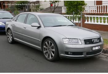 المواصفات والتفاصيل التقنية الكاملة 2003 Audi A8 (D3, 4E) 3.0i V6 (220 Hp) Multitronic