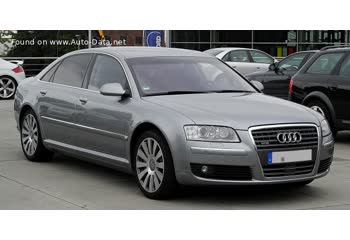 المواصفات والتفاصيل التقنية الكاملة 2005 Audi A8 Long (D3, 4E, facelift 2005) 6.0 W12 (450 Hp) quattro Tiptronic