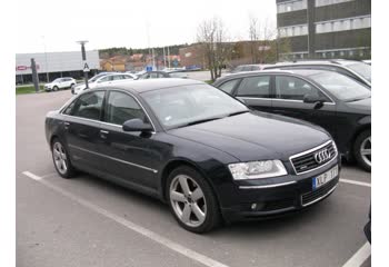 Full specifications and technical details 2003 Audi A8 Long (D3, 4E) 6.0 W12 (450 Hp) quattro Tiptronic