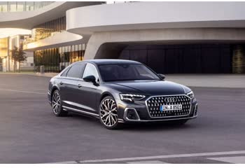 المواصفات والتفاصيل التقنية الكاملة 2021 Audi A8 Long (D5, facelift 2021) 60 TFSI V8 (460 Hp) Mild Hybrid quattro tiptronic