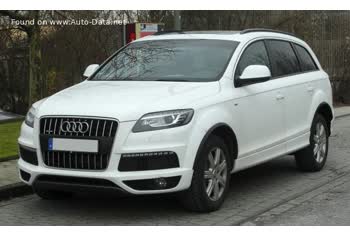 Full specifications and technical details 2011 Audi Q7  (Typ 4L, facelift 2009) 3.0 TDI V6 clean diesel (245 Hp) quattro Tiptronic