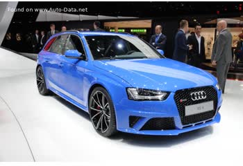 Full specifications and technical details 2012 Audi RS 4 Avant (B8) (facelift 2011) 4.2 FSI V8 (450 Hp) quattro S tronic