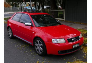 المواصفات والتفاصيل التقنية الكاملة 2001 Audi S3 (8L, facelift 2001) 1.8 T (225 Hp) quattro