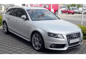 Full specifications and technical details 2009 Audi S4 Avant (B8) 3.0 TFSI V6 (333 Hp) quattro S tronic