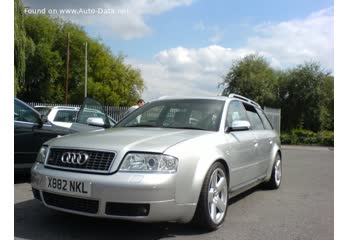 المواصفات والتفاصيل التقنية الكاملة 1999 Audi S6 Avant  (4B,C5) 4.2 V8 (340 Hp) quattro