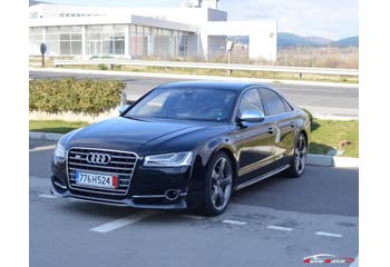 Full specifications and technical details 2013 Audi S8 (D4 facelift 2013) 4.0 TFSI COD V8 (520 Hp) quattro Tiptronic