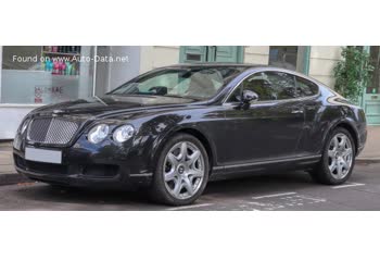 Full specifications and technical details 2003 Bentley Continental GT 6.0 W12 Twin Turbo (560 Hp)