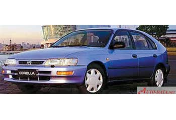 المواصفات والتفاصيل التقنية الكاملة 1992 Toyota Corolla Hatch VII (E100) 2.0 D XL (72 Hp)