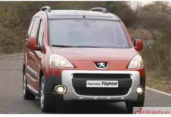 Full specifications and technical details 2008 Peugeot Partner II Tepee 1.6 HDi (75 Hp)