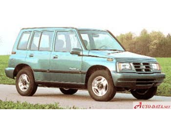 المواصفات والتفاصيل التقنية الكاملة 1994 Geo Tracker 1.6 16V (95 Hp) Convertible