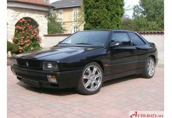 المواصفات والتفاصيل التقنية الكاملة 1992 Maserati Ghibli II 2.0 24V Biturbo (306 Hp)