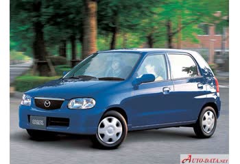 المواصفات والتفاصيل التقنية الكاملة 1998 Mazda Carol II 0.7 12V (54 Hp)