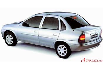 المواصفات والتفاصيل التقنية الكاملة 1994 Chevrolet Corsa Sedan (GM 4200) 1.6 i (92 Hp)