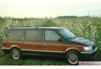 المواصفات والتفاصيل التقنية الكاملة 1991 Chrysler Town & Country II 3.3 V6 (152 Hp) Automatic