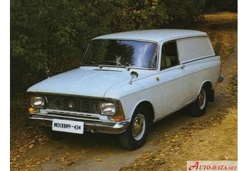 المواصفات والتفاصيل التقنية الكاملة 1969 Moskvich 434 1.5 (75 Hp)